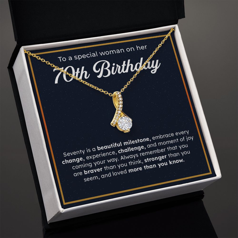 To A Special Woman On Her 70th Birthday Embrace Every Change, Experience, Challenge, And Moment OF You Coming Your Way