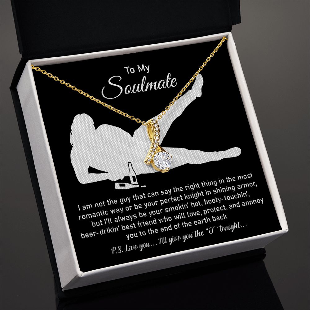To My Soulmate From Husband Or Boyfriend, 18k Yellow Gold Finish For Women