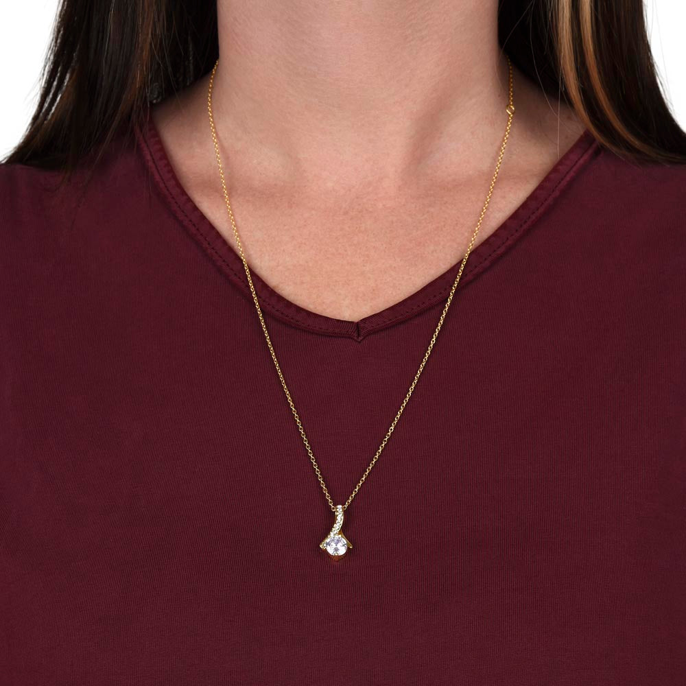 Soulmate Drop Pendant Necklace with Love Card