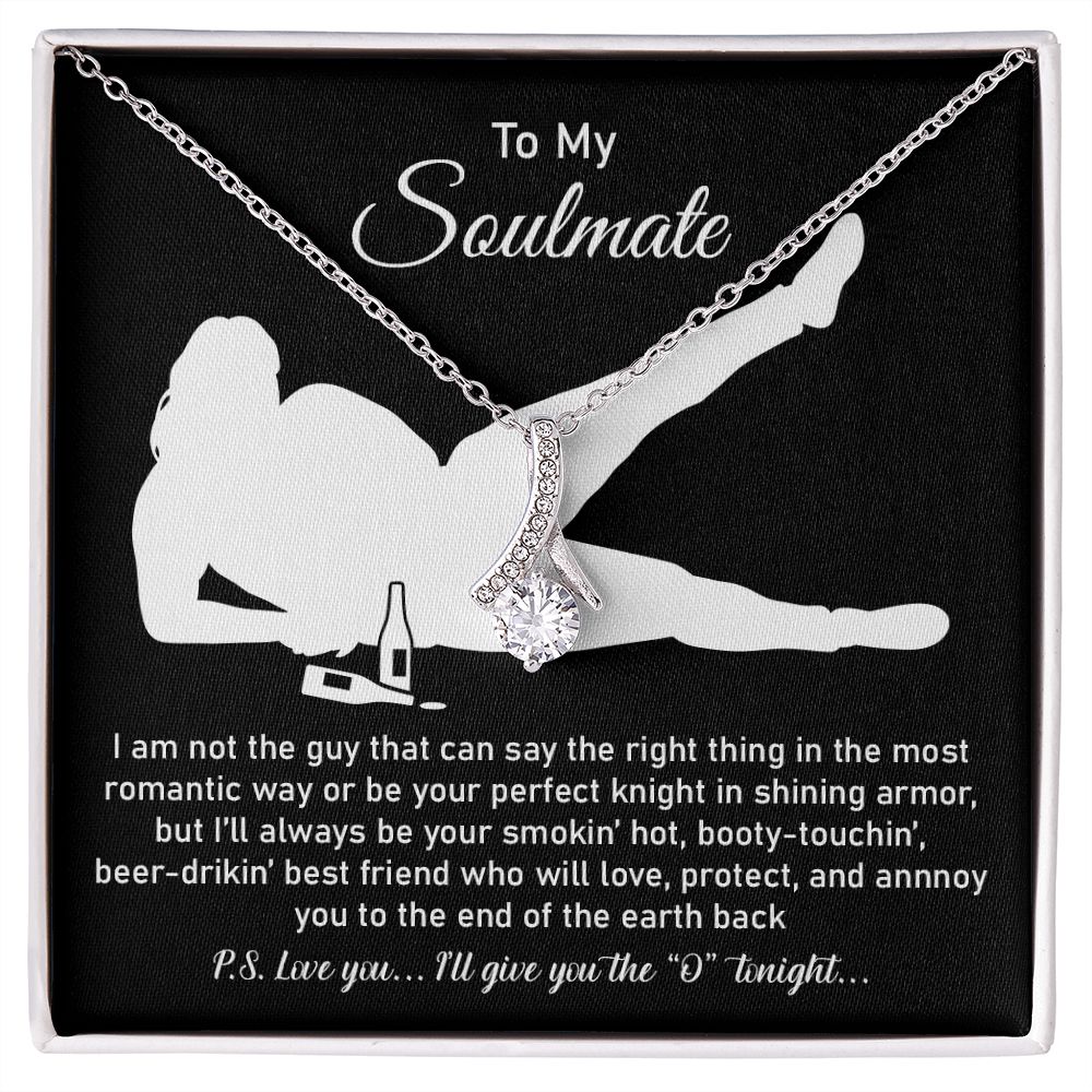 To My Soulmate From Husband Or Boyfriend, 18k Yellow Gold Finish For Women