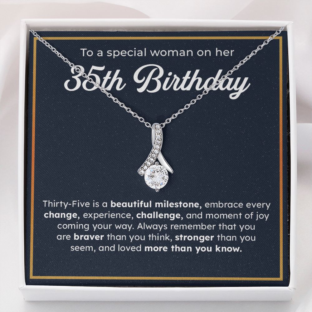 To A Special Woman On Her 35th Birthday Embrace Every Change, Experience, Challenge, And Moment OF You Coming Your Way
