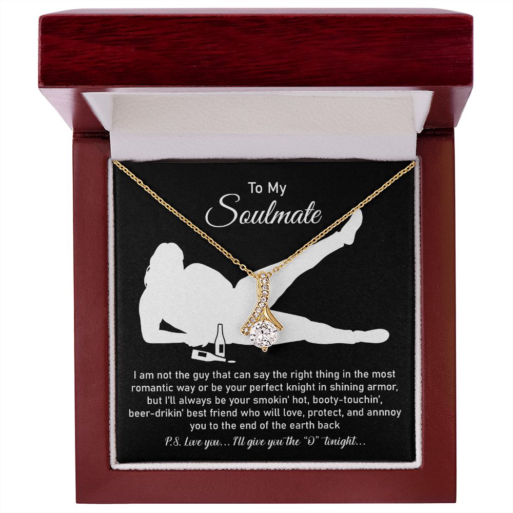To My Soulmate From Husband Or Boyfriend, 18k Yellow Gold Finish For Women