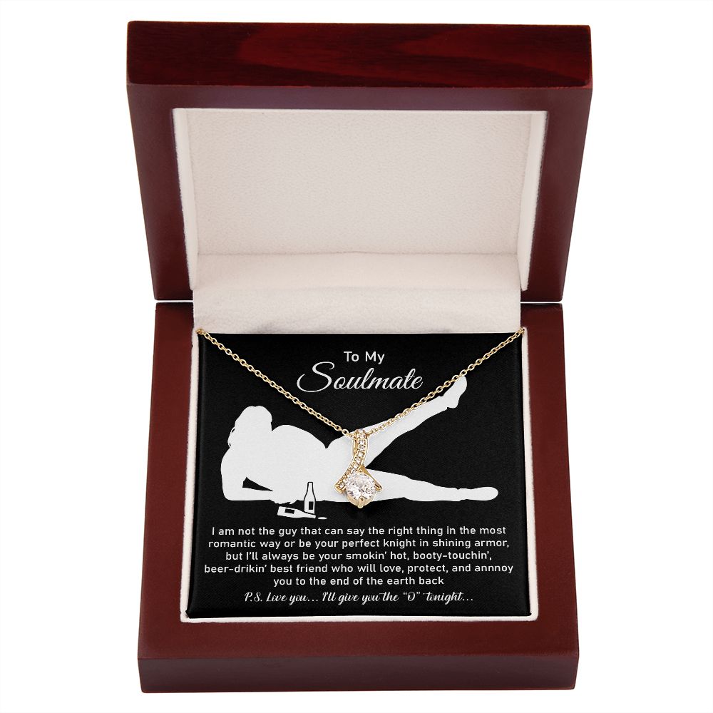 To My Soulmate From Husband Or Boyfriend, 18k Yellow Gold Finish For Women