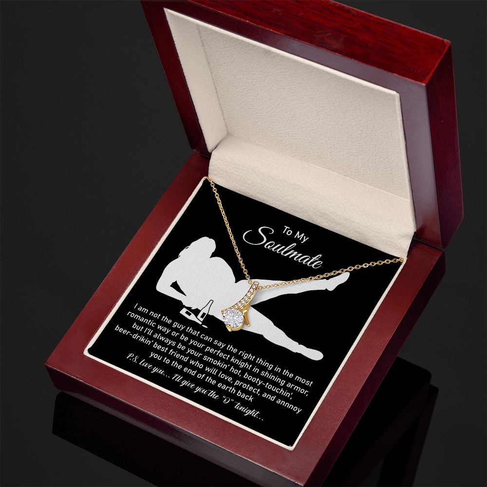 To My Soulmate From Husband Or Boyfriend, 18k Yellow Gold Finish For Women