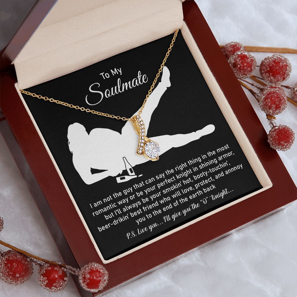 To My Soulmate From Husband Or Boyfriend, 18k Yellow Gold Finish For Women