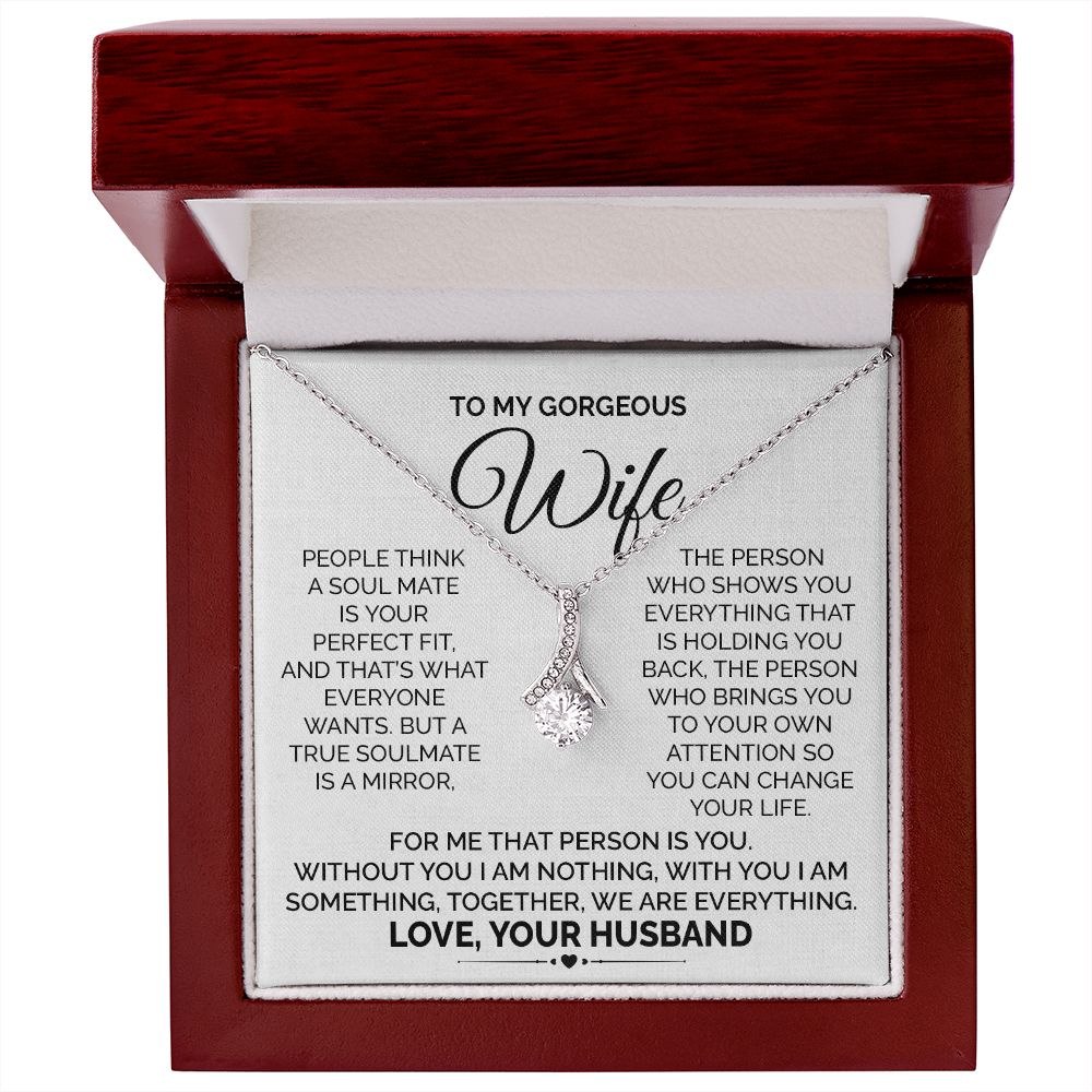 Wife Necklace from Husband With Message Card