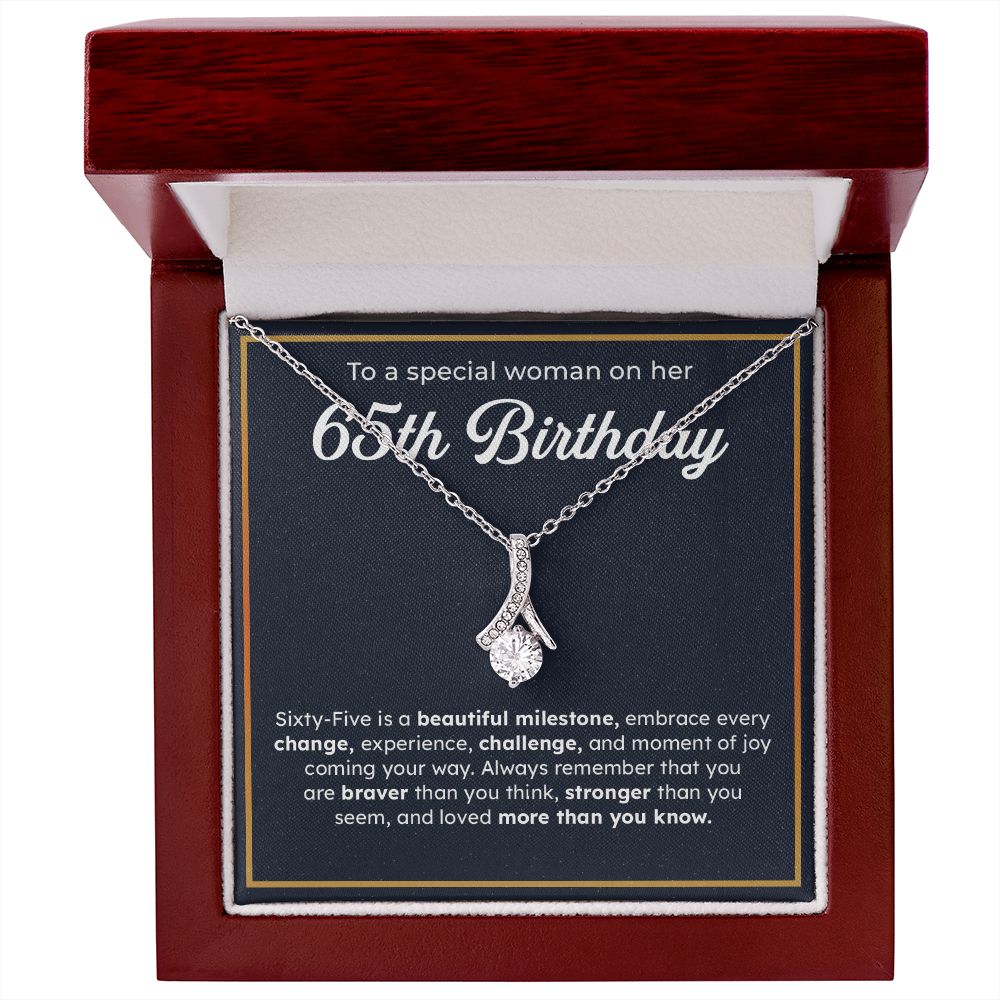 To A Special Woman On Her 65th Birthday Embrace Every Change, Experience, Challenge, And Moment OF You Coming Your Way