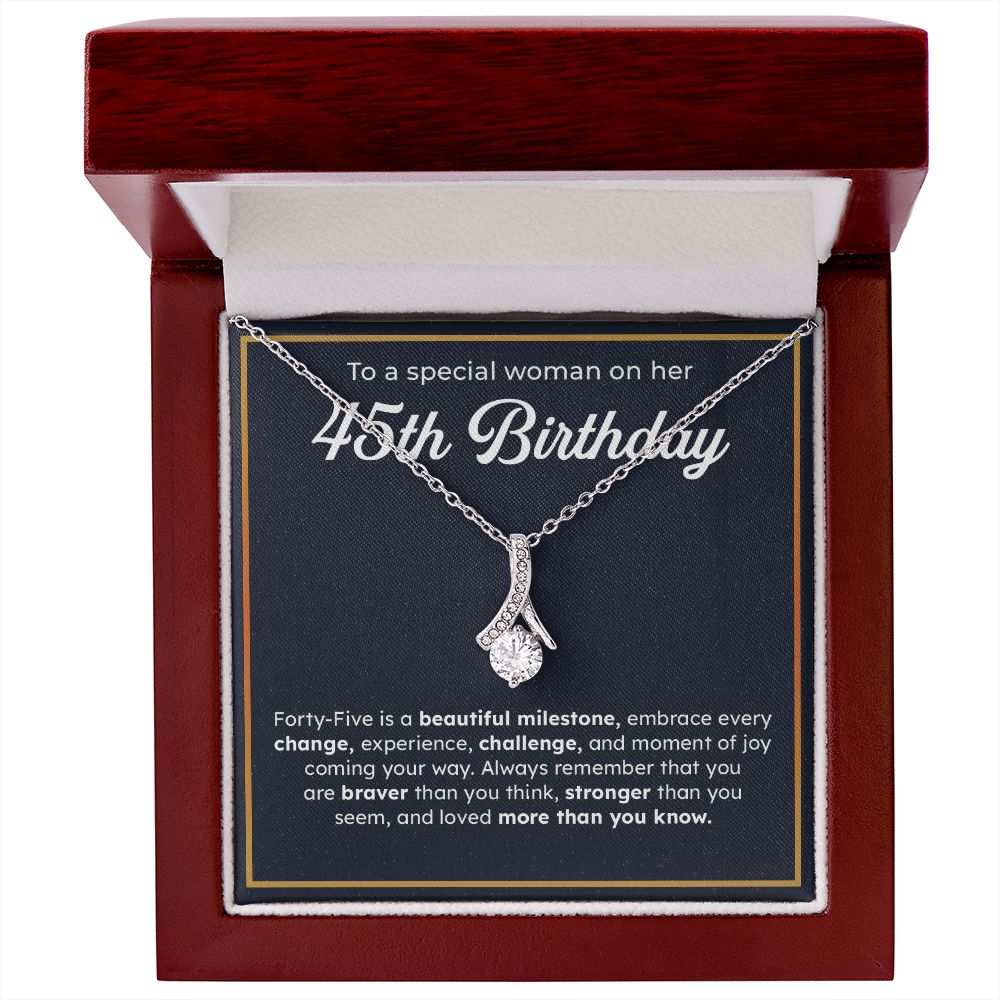 To A Special Woman On Her 45th Birthday Embrace Every Change, Experience, Challenge, And Moment OF You Coming Your Way