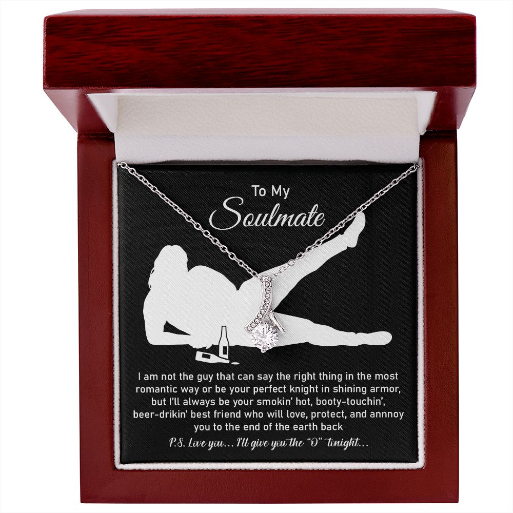To My Soulmate From Husband Or Boyfriend, 18k Yellow Gold Finish For Women