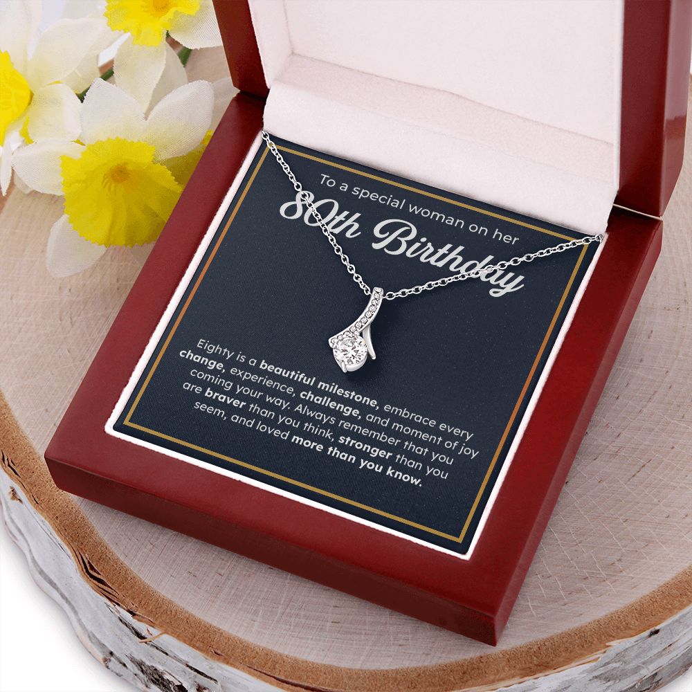 To A Special Woman On Her 80th Birthday Embrace Every Change, Experience, Challenge, And Moment OF You Coming Your Way