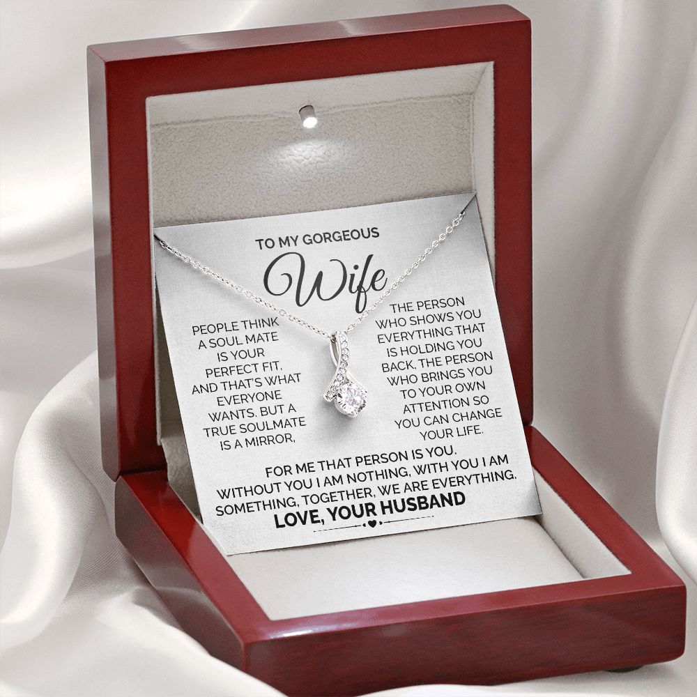 Wife Necklace from Husband With Message Card