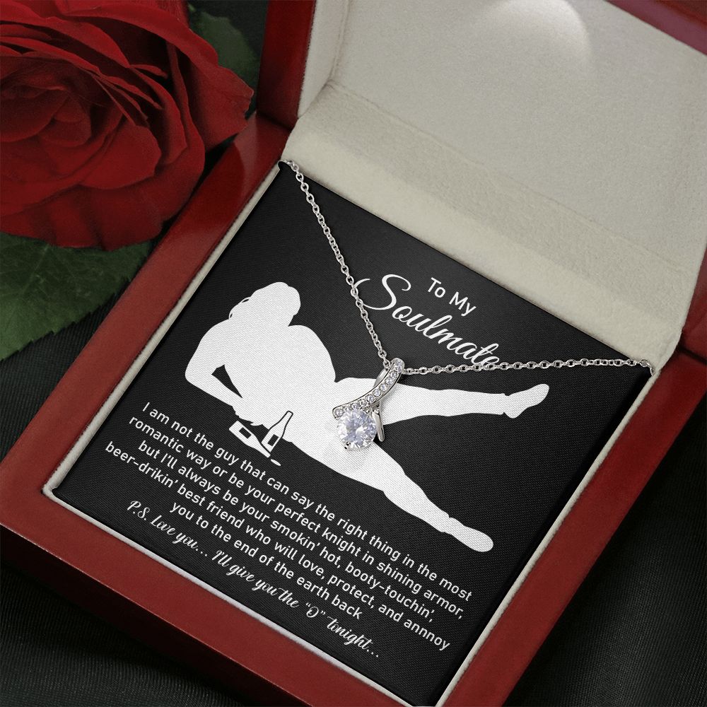 To My Soulmate From Husband Or Boyfriend, 18k Yellow Gold Finish For Women