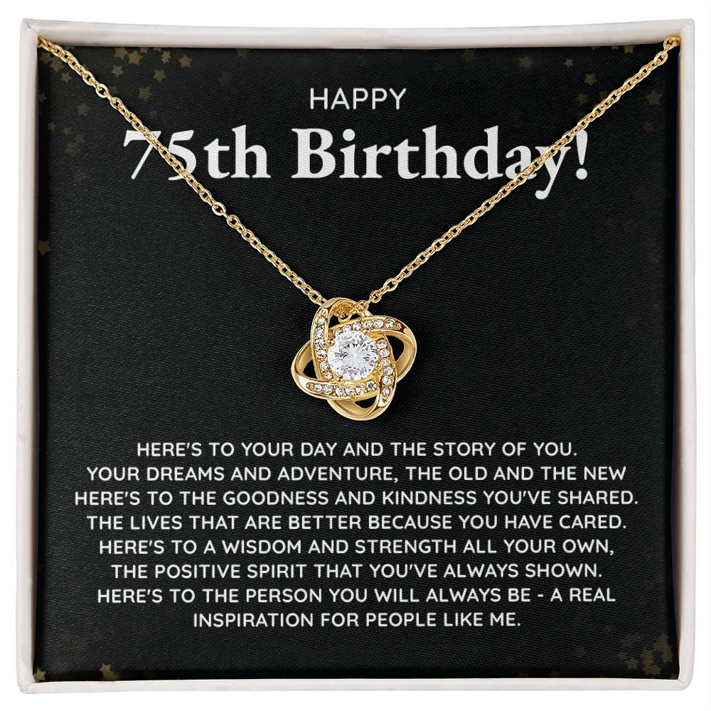 Happy 75th Birthday Here's To Your Day And The Story Of You