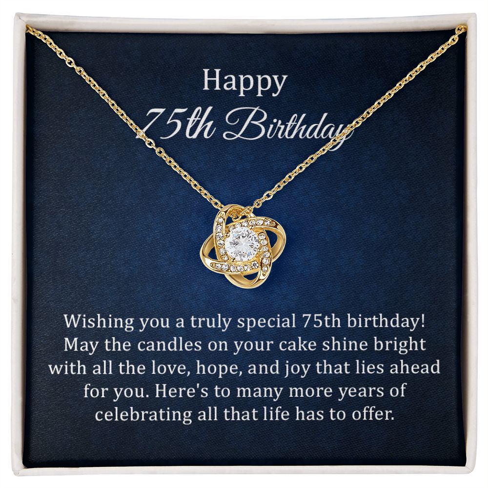 Happy 75th Birthday May The Candles On Your Cake Shine Bright With In The Love