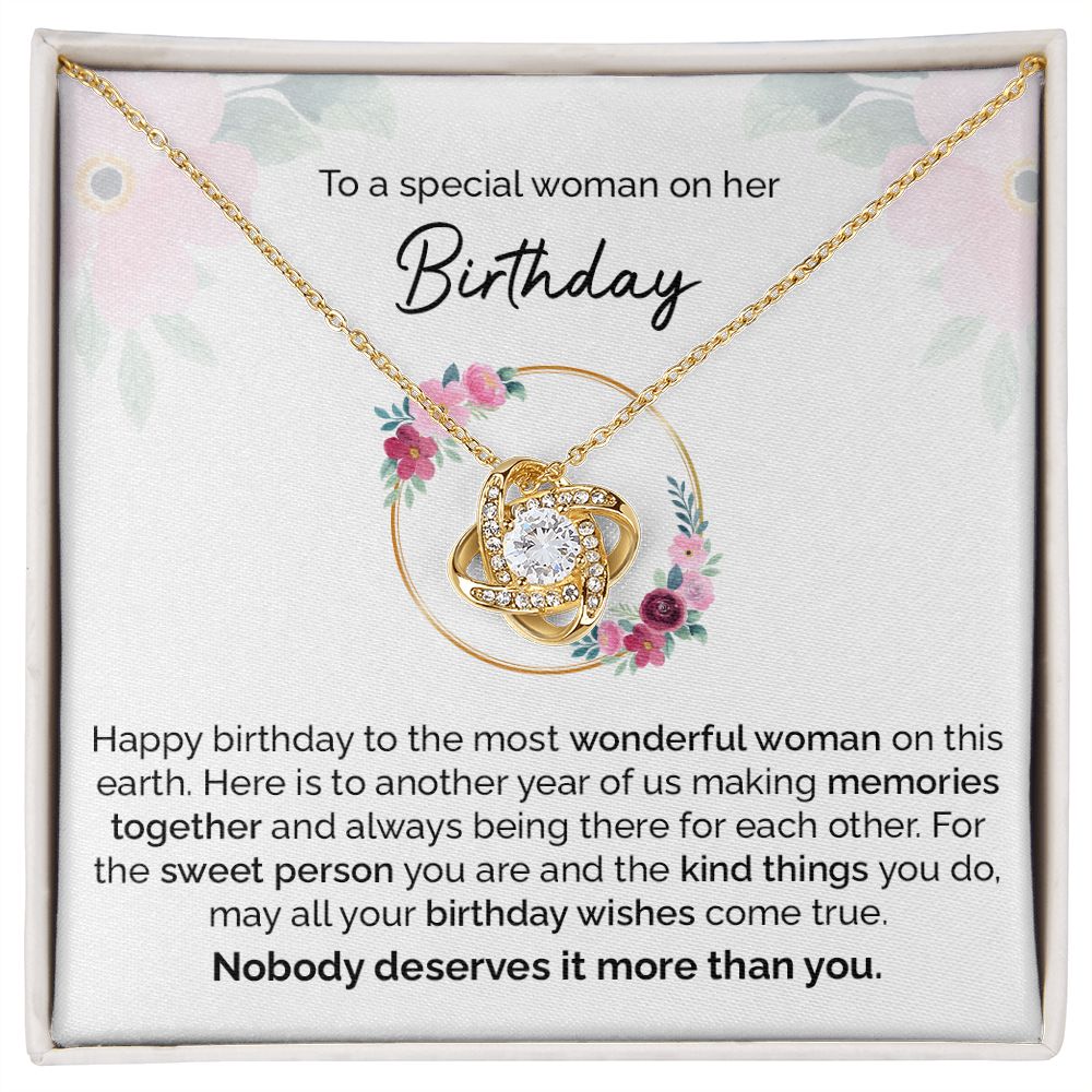 A Special Woman on her Birthday - happy birthday