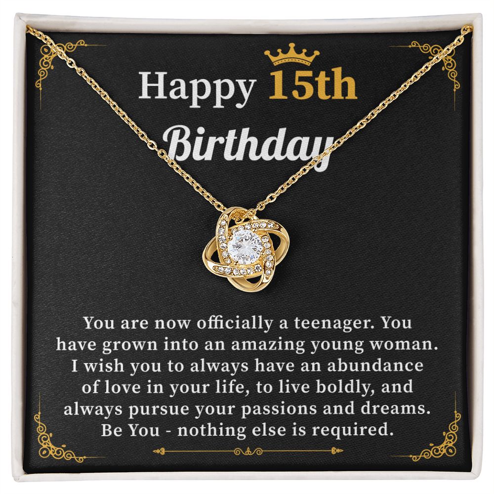 Happy Birthday 15th Birthday Be You- Nothing Else is Required