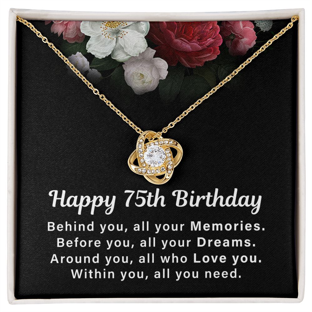Happy 75th Birthday Behind You, All Your Memories. Within You , All You Need
