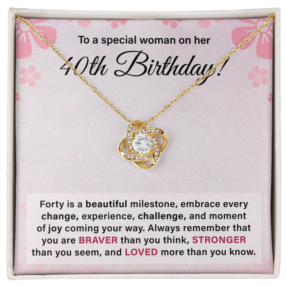 To A Special Woman On Her 40th Birthday Loved More Than You Know