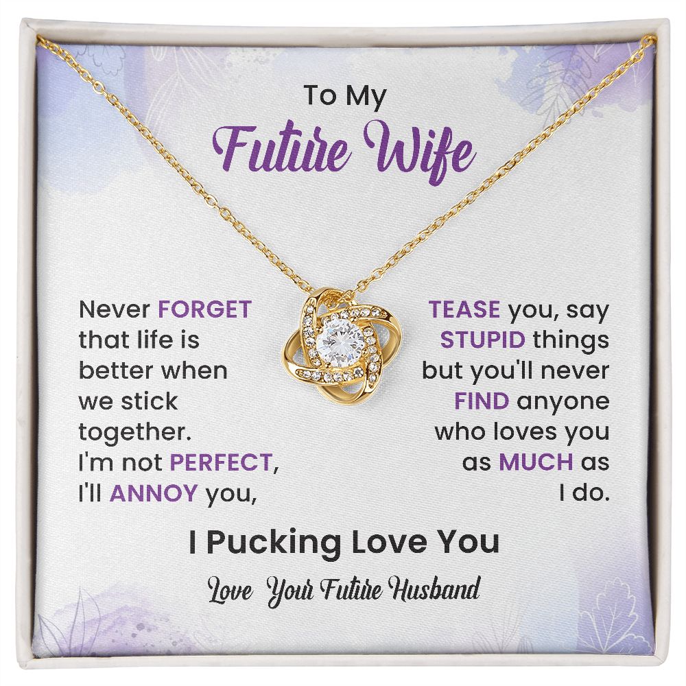 To My Future Wife I Pucking Love You, Love Your Future Husband