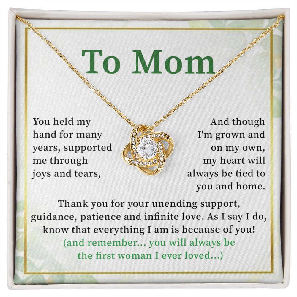 To Mom As I Say I Do Know That Everything I Am Is Because Of You