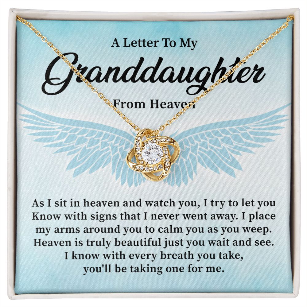 A Little To My Granddaughter From Heaven You'll Be Talking One For Me