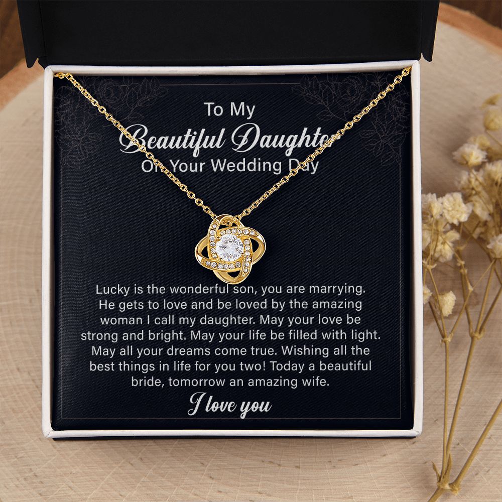 To My Beautiful Daughter On Your Wedding Day Wishing All The Best Things in life For You Two