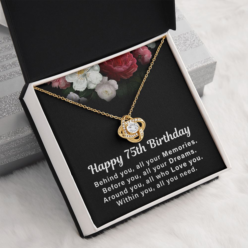Happy 75th Birthday Behind You, All Your Memories. Within You , All You Need