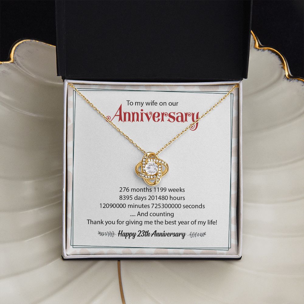 To My Wife On Our Happy 23th Anniversary Thank You For Give Me The Best Year Of My Life