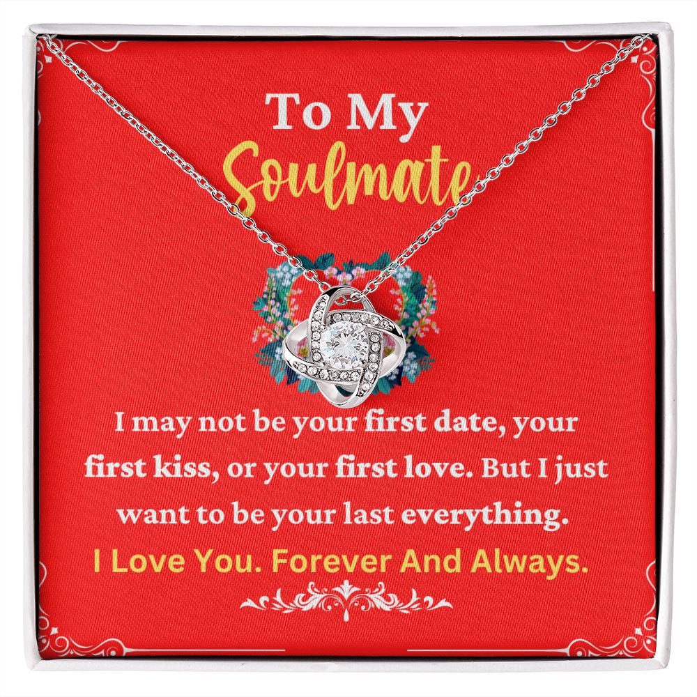 Soulmate Necklace for Her with Message Card