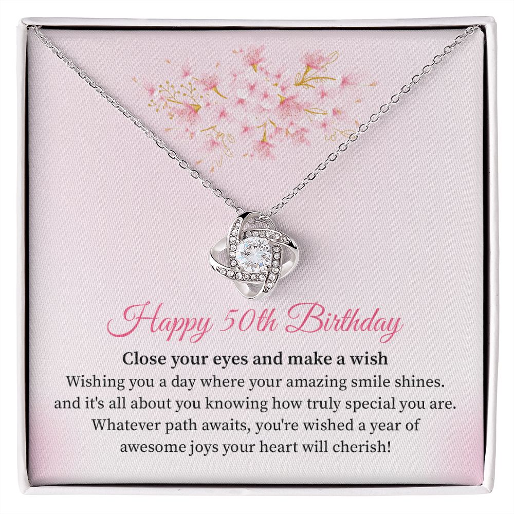 Happy 50th Birthday, You're Wished A Year Of Awesome Joys Your Heart Will Cherish
