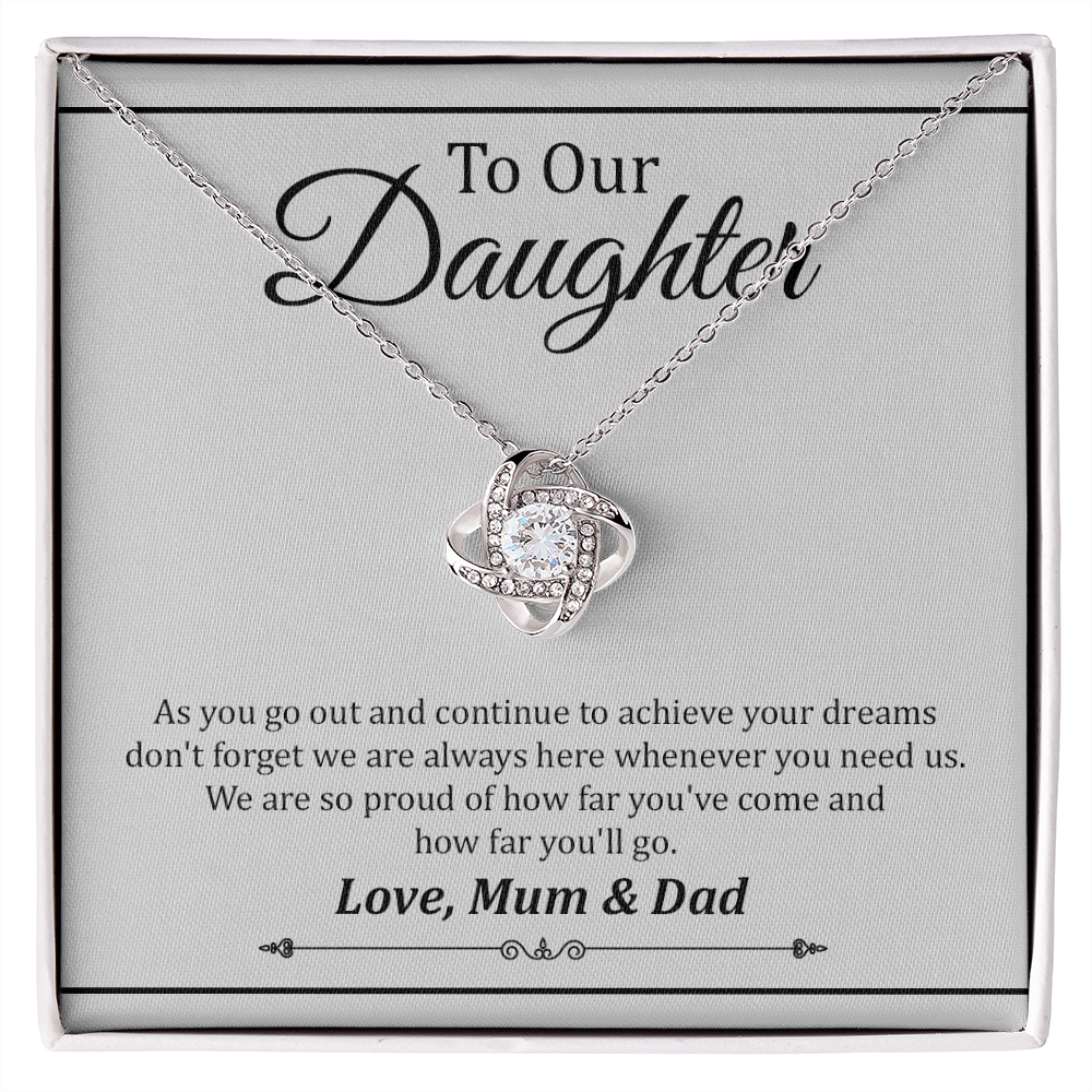 Graduation Necklace Gift from Mum and Dad to Daughter