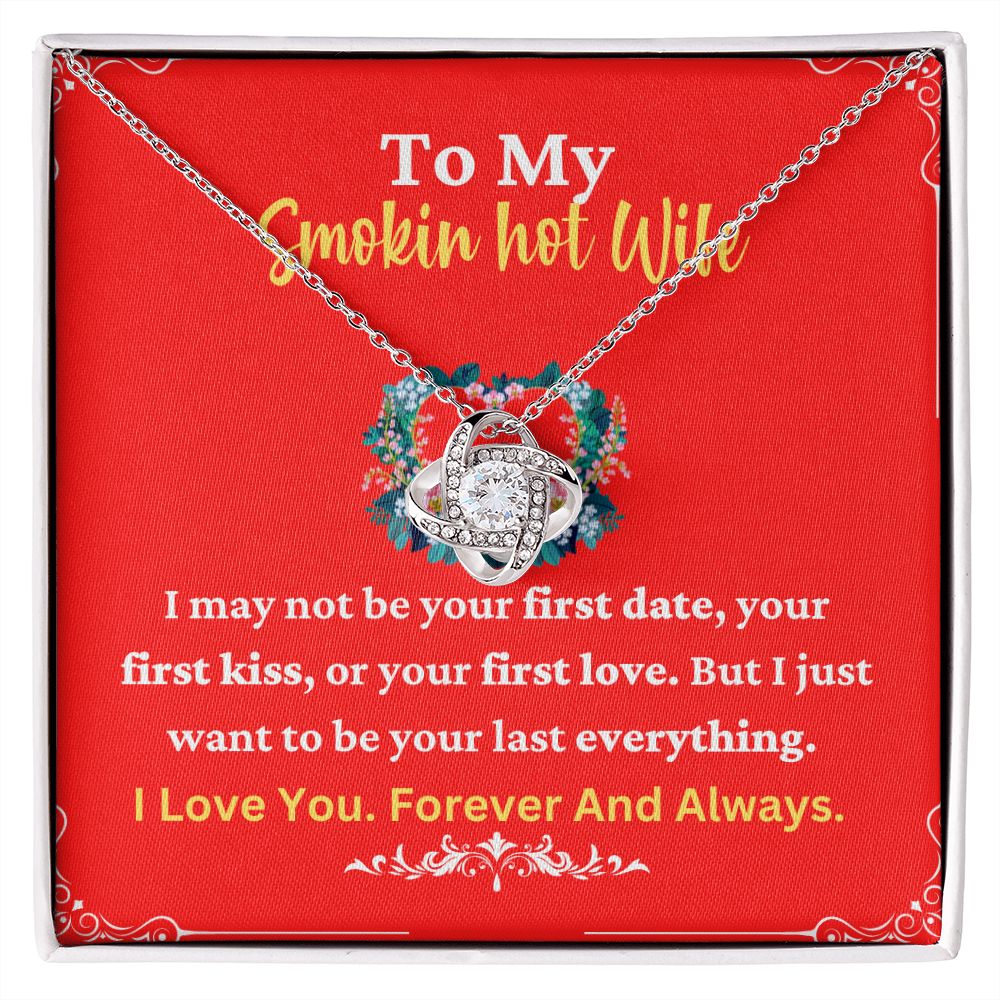 Smokin Hot Wife Necklace with Romantic Quote