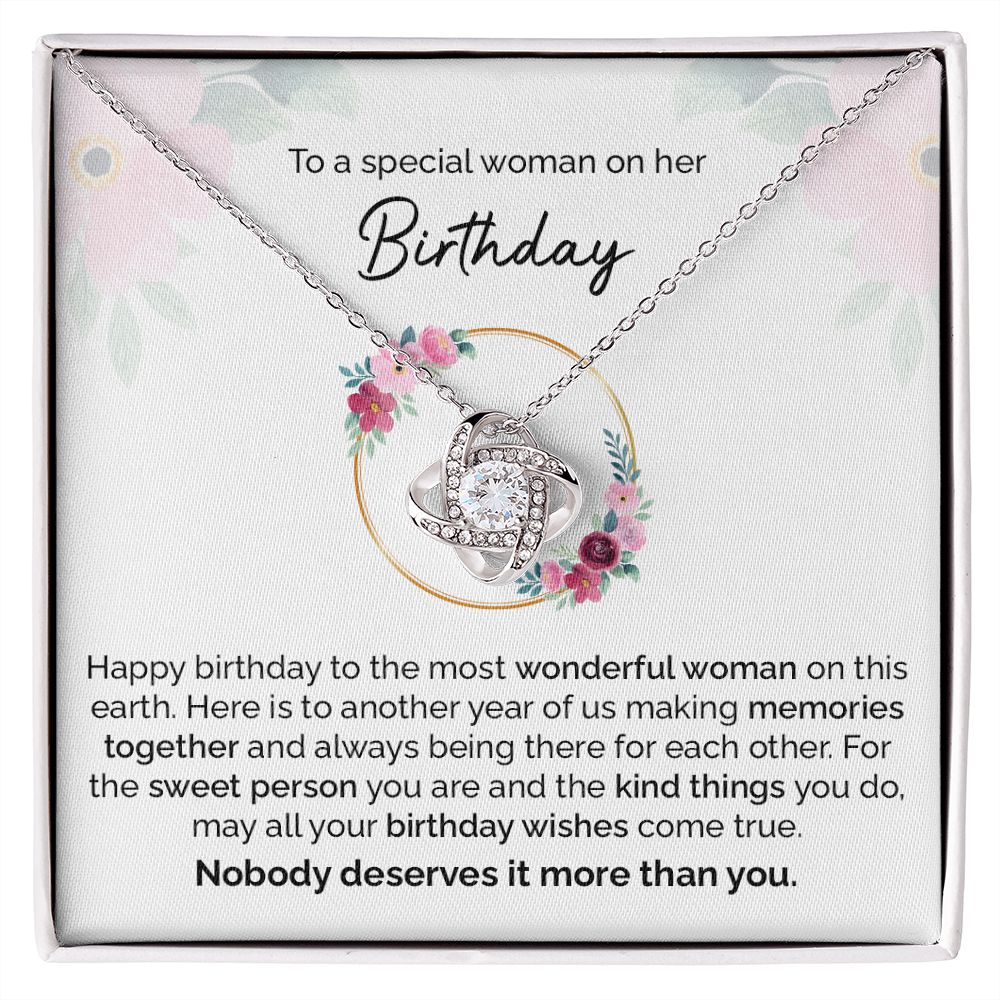 A Special Woman on her Birthday - happy birthday