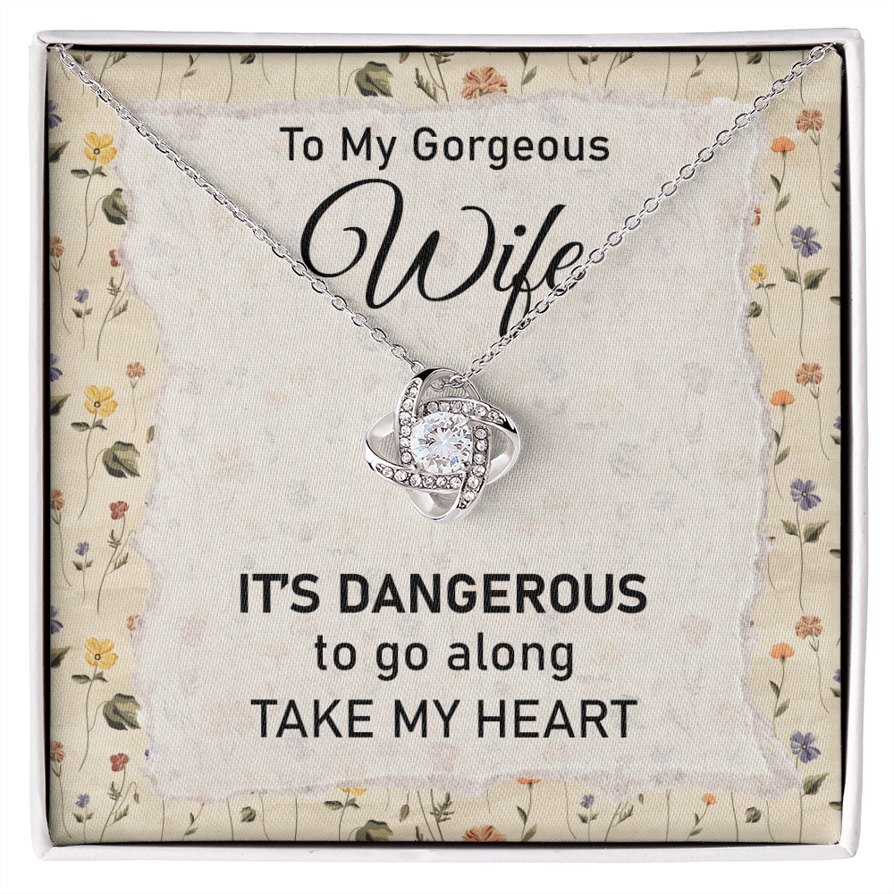 My Heart Wife Necklace with Message Card