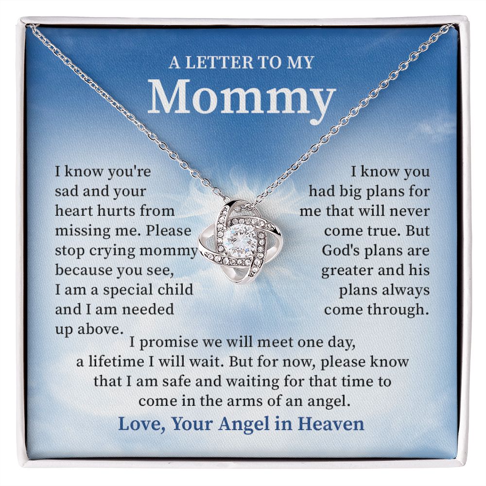 Memorial Necklace for Mom from Angel Baby – Sympathy Gift for Loss of Child