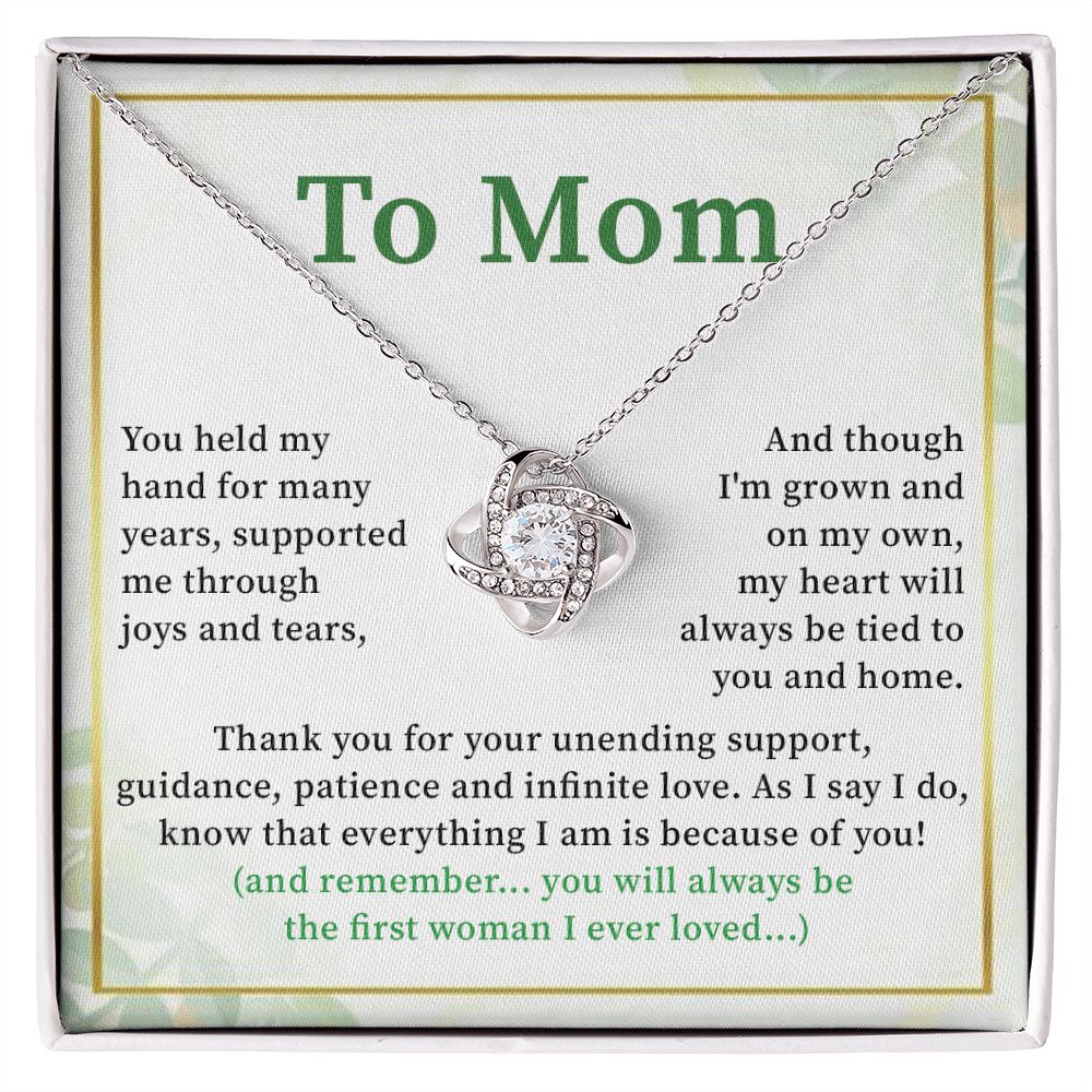 To Mom As I Say I Do Know That Everything I Am Is Because Of You