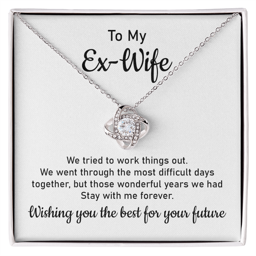 To My Ex-Wife Necklace Gift – Closure & Respect Note
