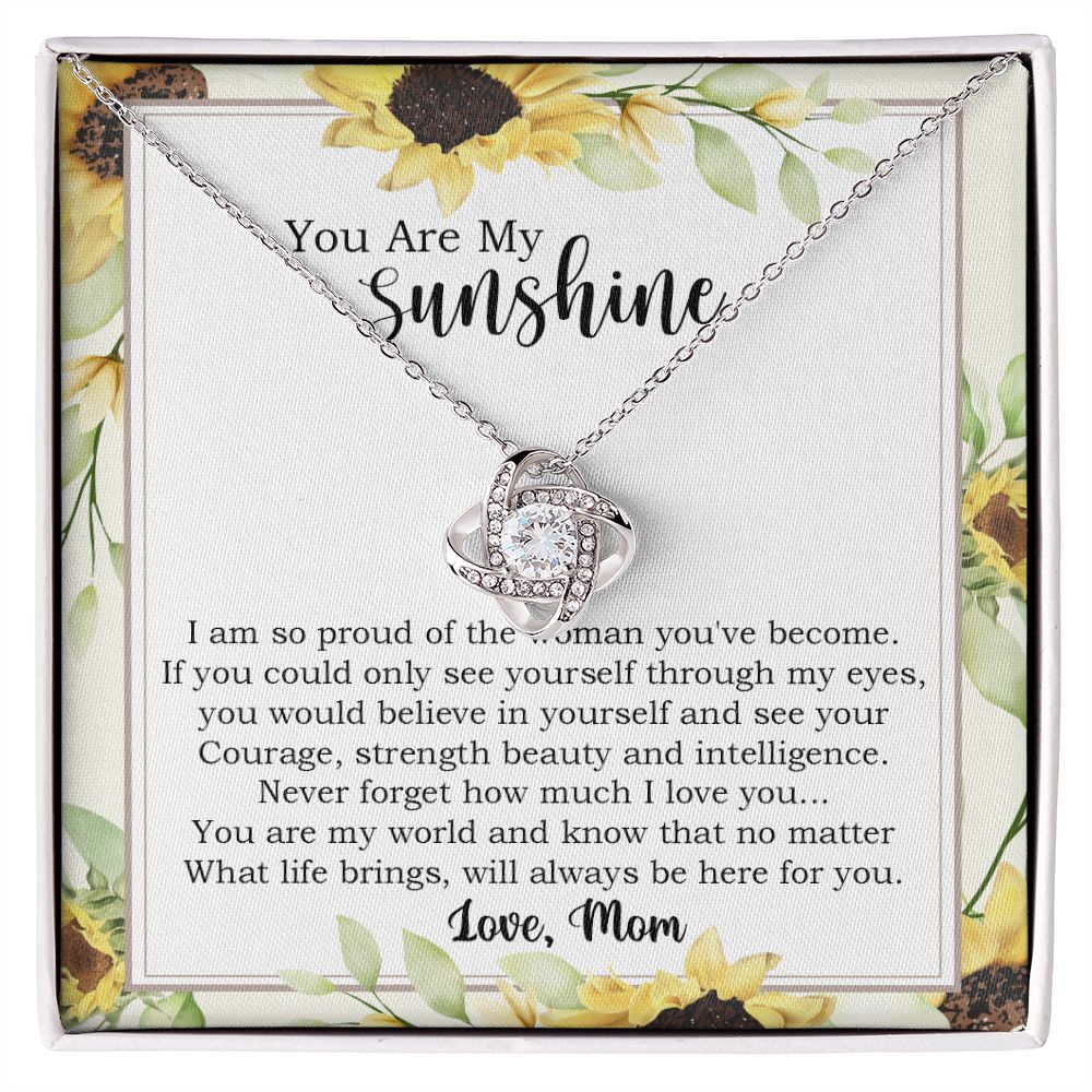Sunshine Necklace Gift for Daughter from Mom