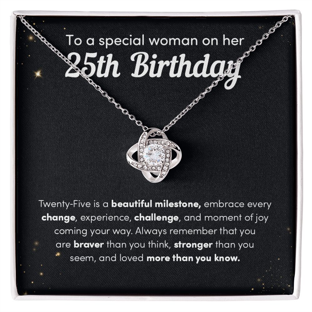 To A Special Woman On Her 25th Birthday twenty-Five Is A Beautiful Milestone