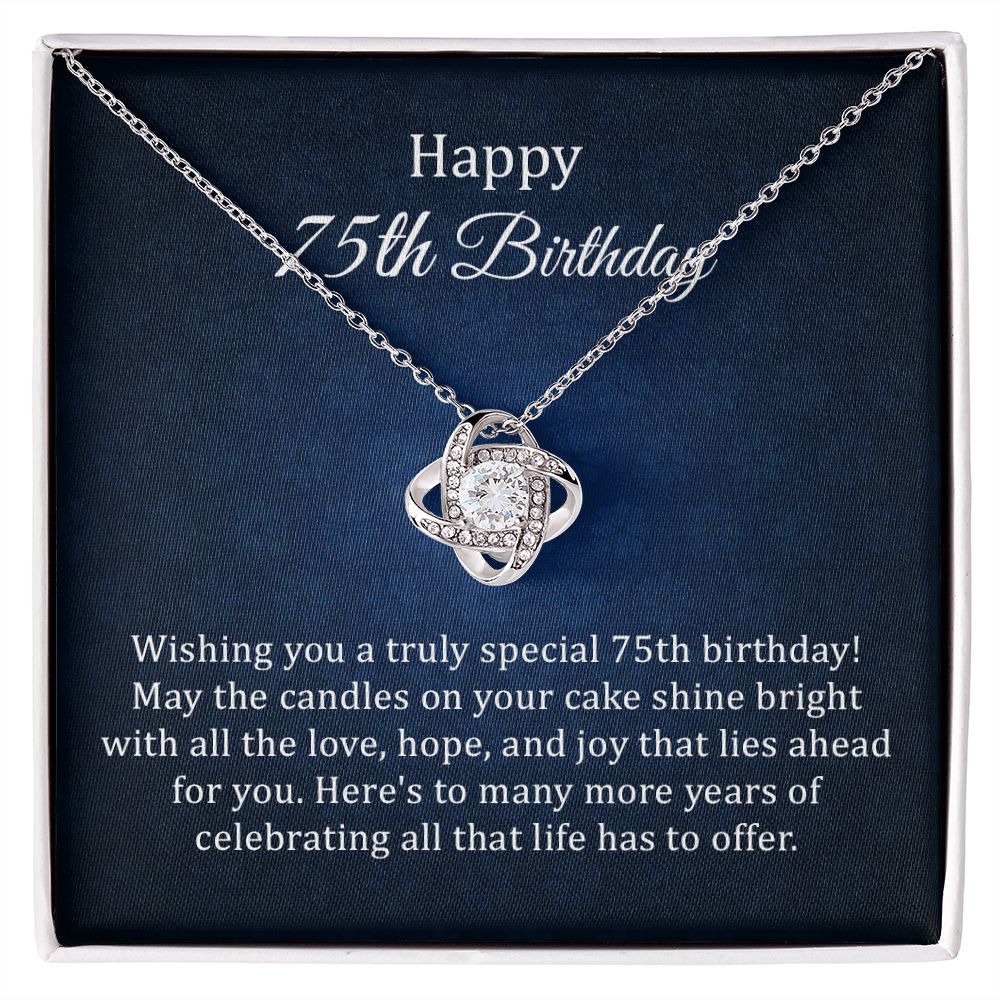 Happy 75th Birthday May The Candles On Your Cake Shine Bright With In The Love