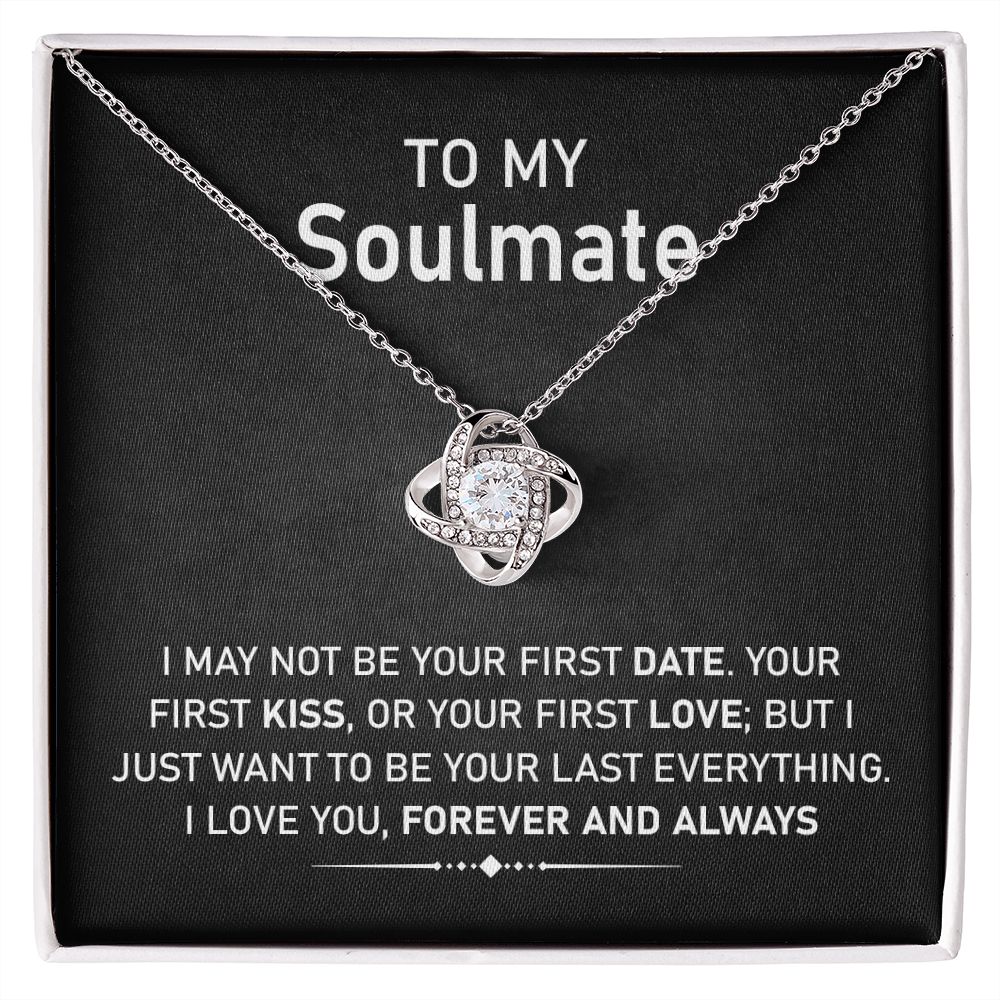 Soulmate Necklace Gift with Romantic Message Card