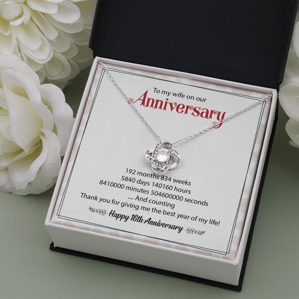 To My Wife On Our Happy 16th Anniversary Thank You For Give Me The Best Year Of My Life