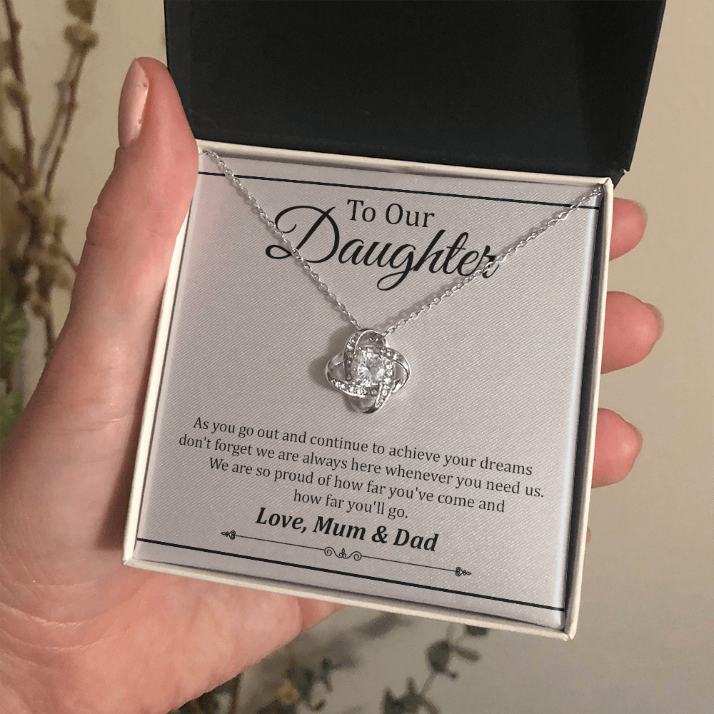 Graduation Necklace Gift from Mum and Dad to Daughter