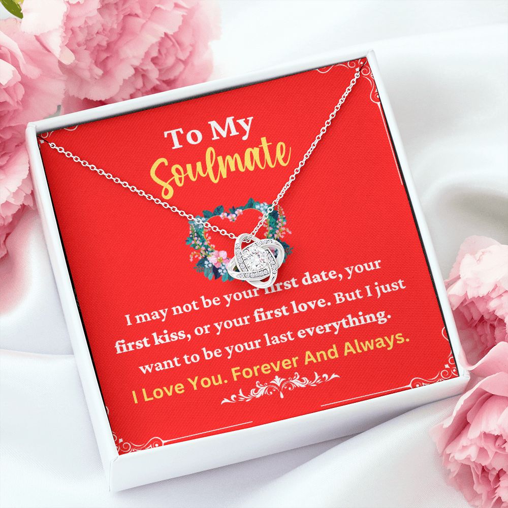 Soulmate Necklace for Her with Message Card