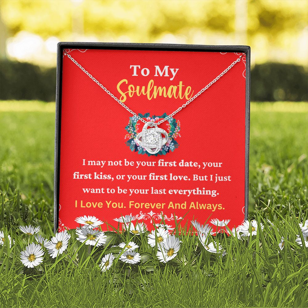 Soulmate Necklace for Her with Message Card