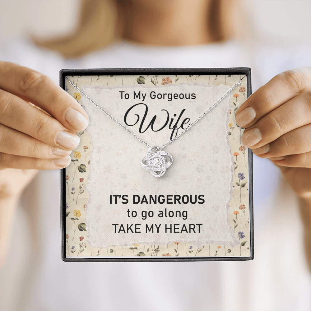 My Heart Wife Necklace with Message Card