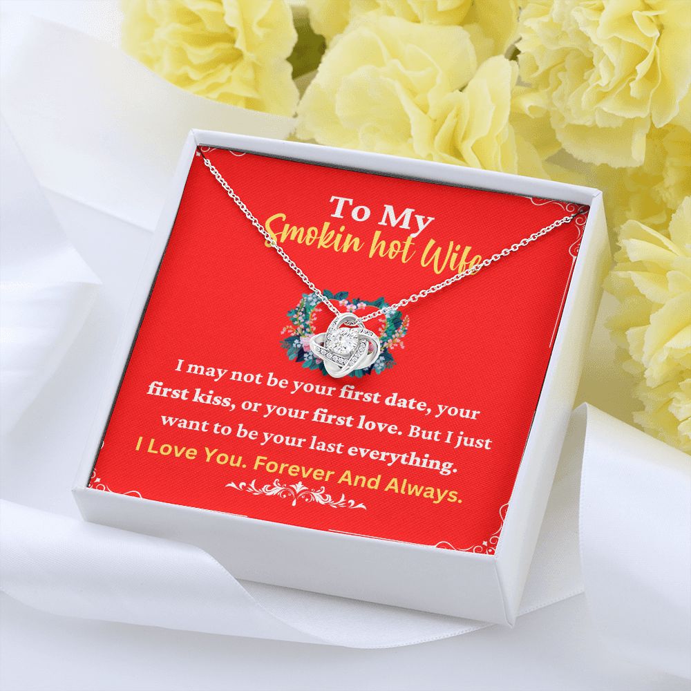 Smokin Hot Wife Necklace with Romantic Quote