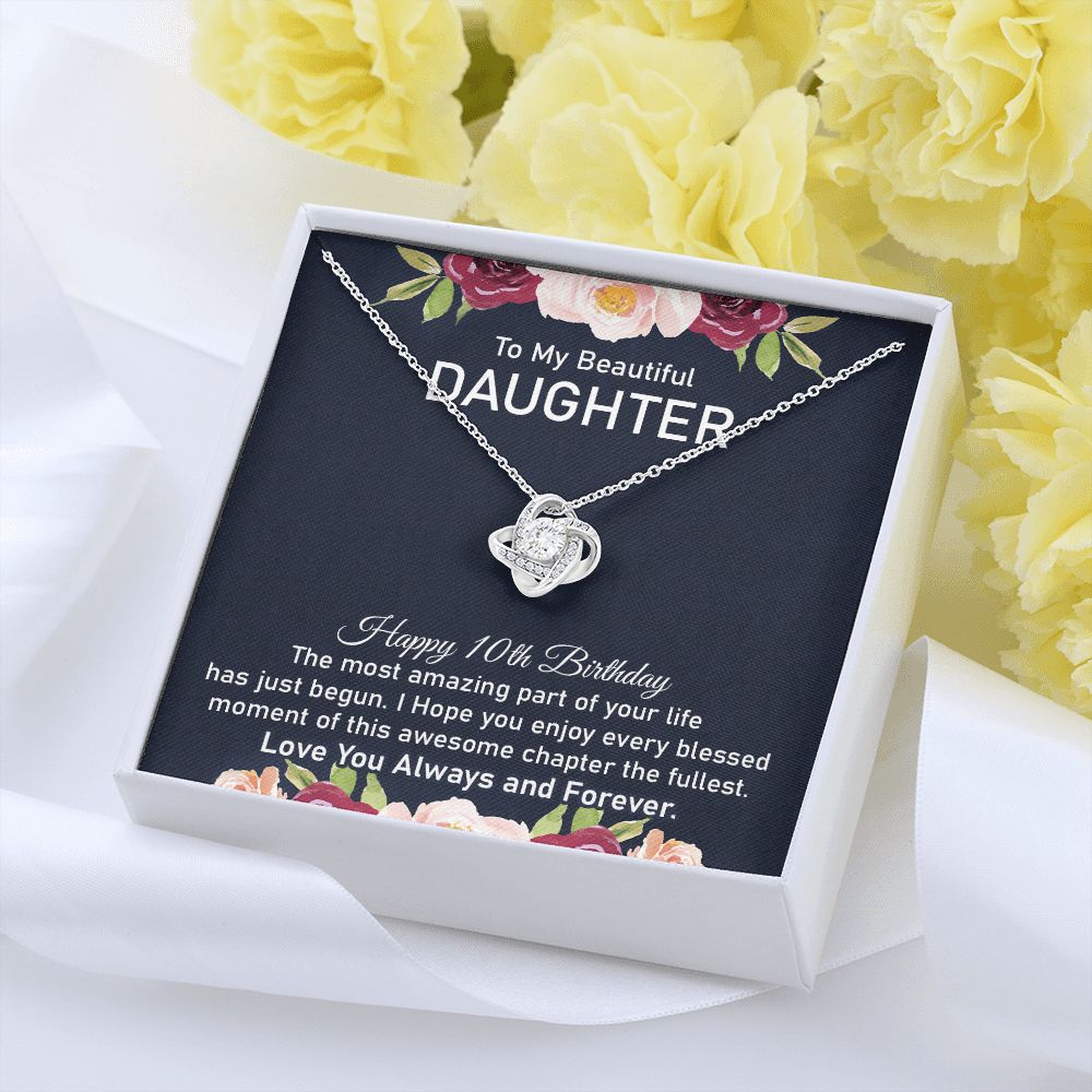 10th Birthday Necklace for Beautiful Daughter