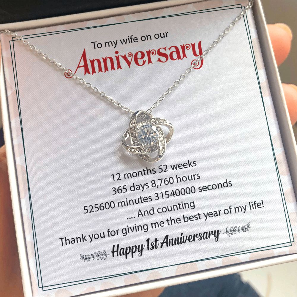 To My Wife On Our Happy 1st Anniversary Thank You For Give Me The Best Year Of My Life