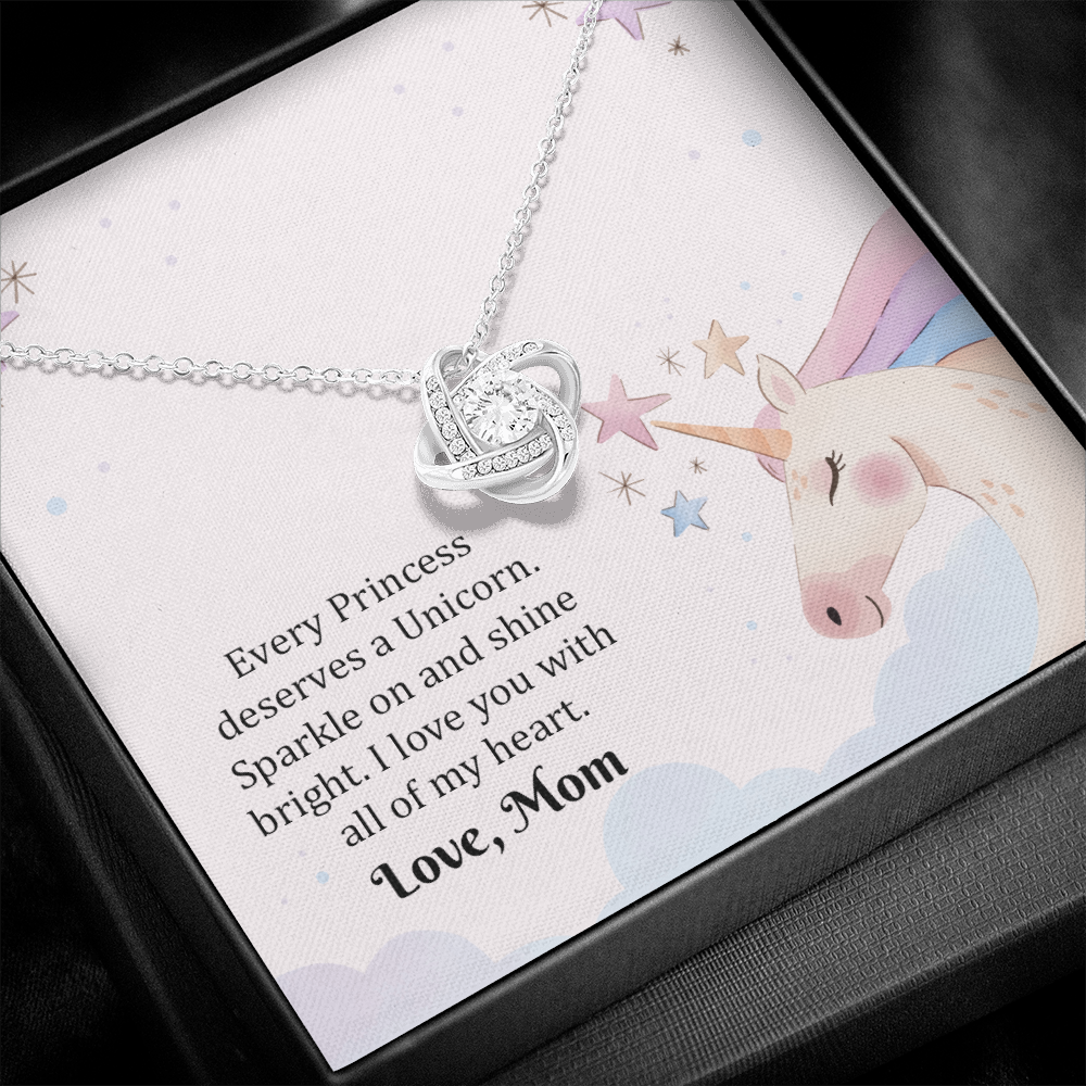 Unicorn Necklace Gift for Daughter from Mom